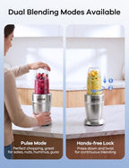 Ganiza Smoothie Blender Max 1300W, Personal Kitchen Blender & Grinder Combo - Image 5