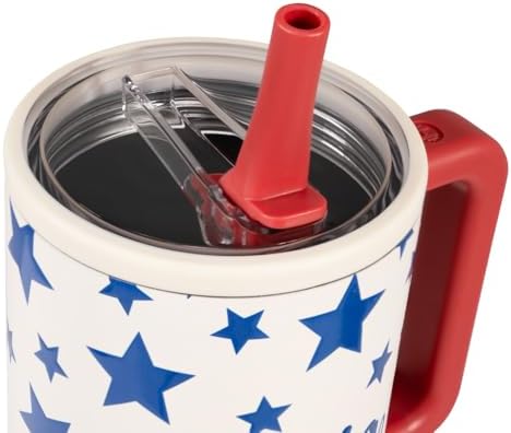 HydroJug Traveler 40oz, Insulated Tumbler with Handle & Straw, Americana - Image 3