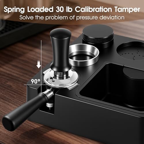 Reoszeank 51mm Espresso Accessories Kit, Tamping Station, Knock Box, Tamper - Image 5