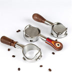 58mm 3 Ear Hollow Bottomless Portafilter Barsetto，Compatible For Barsetto, BAE01/BAE02/BAEO2S Barista Accessory(F red wood) - Image 4