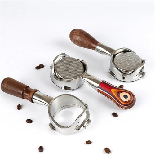 58mm 3 Ear Hollow Bottomless Portafilter Barsetto，Compatible For Barsetto, BAE01/BAE02/BAEO2S Barista Accessory(D Colore wood) - Image 5