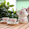 Ceramic Coffee Tea Gift Sets, European Luxury Tea Set, Suitable as A Gift for Mother'S Day, Birthday, Christmas, and Gatherings (Elegant Camellia) by ScizoritoDirect