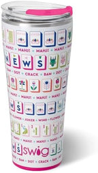 Swig Life 32oz Insulated Tumbler with Lid, Mahjong by SwigLife