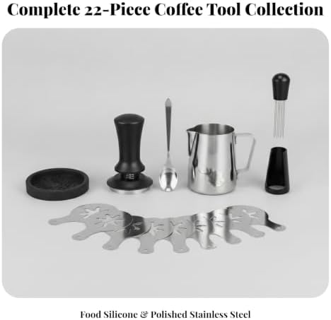 Food-Edible Coffee Tamper Set with Mat, 58MM 22-Piece SET - Image 4