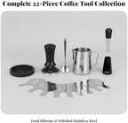 Non-Slip Coffee Tamper Set with Mat, 51MM 22-Piece SET - Image 6