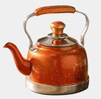 WhistlingTea Kettle for Stovetop, Stainless Steel Water Teapot Boilers for Stovetops, Induction Stone Kettle with Loud Whistle - Perfect for Preparing Hot Water, Coffee,Milk,Orange,1.5L by INLETTER