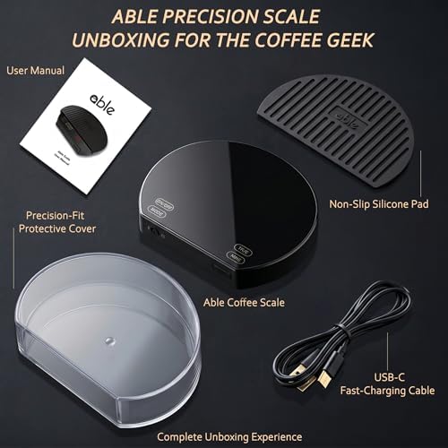 Espresso Scale, 0.1g, Auto Tare & Auto Timer, USB-C - Image 3