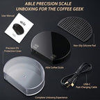 Espresso Scale, 0.1g, Auto Tare & Auto Timer, USB-C - Image 3