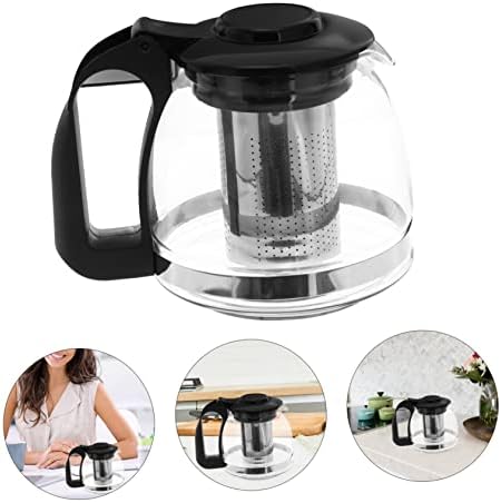 Stainless Steel Tea Kettle with Removable Infuser and Smooth Spout Ergonomic Handle 6.10X4.72X4.52 Inch for Home and Office Tea Brewing - Image 5