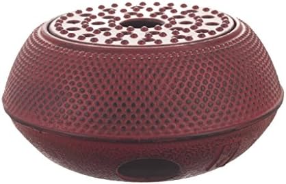 M.V. Trading T-7048 Large Cast Iron Tetsubin Teapot Warmer Arr, Red by MVTrading