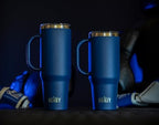 Beast 50 oz Tumbler with Handle Stainless Steel Vacuum Insulated Coffee Ice Cup Double Wall Travel Flask (Royal Blue) - Image 2