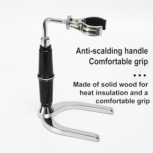 Borosilicate Glass Syphon Brewer, 5 Cups(500ml) Syphon Coffee Maker, Vacuum Coffee Pot with Stainless Steel Stand,High-Temperature Resilience, for Coffee Aficionados - Image 4
