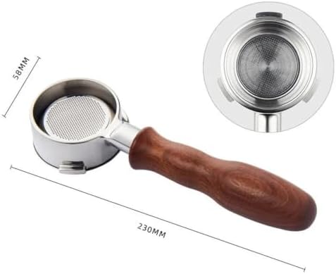 58 MM 3ears Bottomless Portafilter For Barsetto Coffee Machine Stainless Steel Espresso Handle Filter Barista Tool(58mm-Barsetto-D) - Image 2