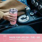20 oz Tumbler Stainless Steel Tumblers Bulk with Lid Double Wall Insulated Coffee Tumbler Cups for Hot & Cold Drinks Powder Coated Travel Coffee Tumbler Mug Metal (Rose Pink, 6 pack) - Image 5