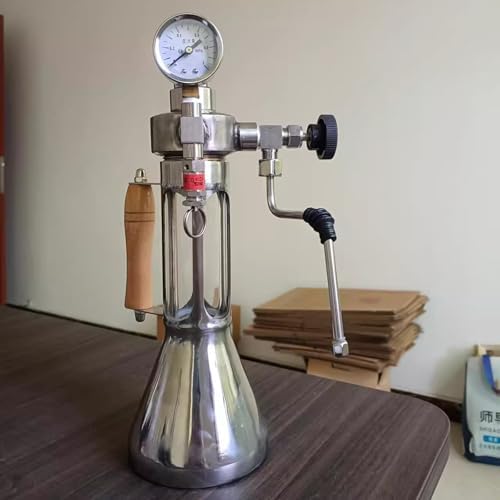 Outdoor Milk Frother and Steamer, Steam Boiling Water Frothing Machine, with Pressure Gauge-Max-9 Bar, 350 Ml Kettle, Open Flame/Induction Hob Heating - Image 5