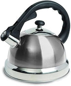 Mr Coffee Claredale Stainless Steel Whistling Tea Kettle, 1.9-Quart (1,8 Litres) Brushed Satin by MrCoffee