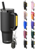 Frost Buddy Thicc Buddy 40oz Tumbler - Spill-Proof Flip Lid (Black) by FrostBuddy