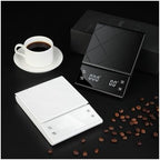 Digital Scale, Coffee Scale, Timer Function, Digital Display, Maximum Weighing 3kg, Accuracy 0.1g Food Kitchen Gram Weight Small Balance(White) - Image 3