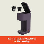 bella K Cup Coffee Maker w/ Water Tank, Plum - Image 2