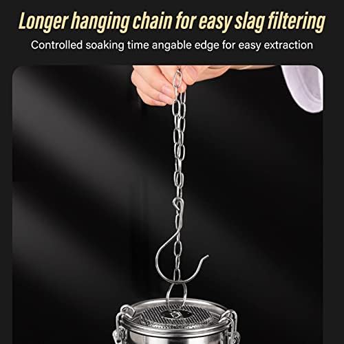 Spice Seasoning Strainer, Stainless Steel Seasoning Bag Tea Infuser Multipurpose Spice Filter Seasoning Strainer for Gravy Soup Taste Spice (0.7L) - Image 6