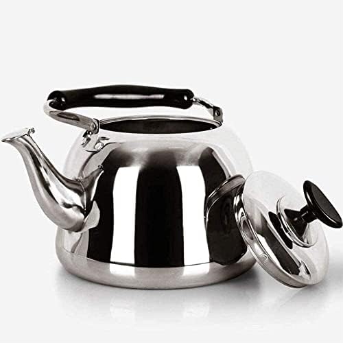 Tea Kettle Stovetop Modern Whistling Kettle Stainless Steel Tea Pot with Anti-scalding Handle Tea Kettle Stovetop Whistling Tea Pot Pour Over Kettle(5L) - Image 2