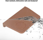 Silicone Coffee Tamper Mat, Coffee Tamper Mat, with Tamper Slot Silicone Tamping Mat Coffee Pad Tamp Station Tool (Brown) - Image 6