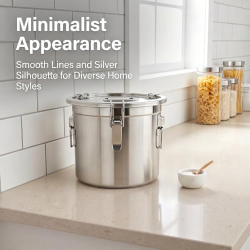 Food Storage Containers w/Lids, Stainless Steel Airtight Canister - Image 7