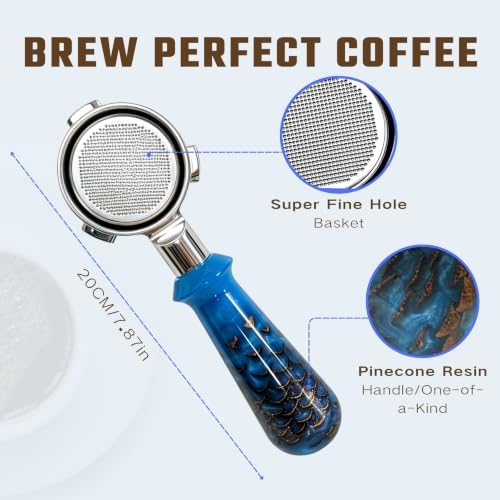 54mm Bottomless Portafilter for Breville, 3-Ear with 18g Basket - Image 4