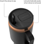 Contigo SnapSeal 30 oz Stainless Steel Vacuum-Insulated Tumbler with Handle & Reusable Straw, Leakproof AutoClose Lid, Cup Holder Friendly, BPA-Free & Lead-Free, Dishwasher Safe - Image 3
