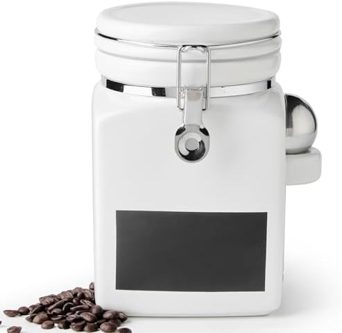 MIECOO 78 Fl Oz Large Ceramic Coffee Canister, Kitchen Food Container Jar by MIECOO+MIECOO