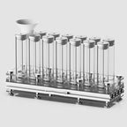 Coffee Bean Storage Tubes, Single Dose Espresso Bean Cellars, Coffee Bean Cellars, with Stand/1-Way Exhaust Valve (Silver) by Unknown