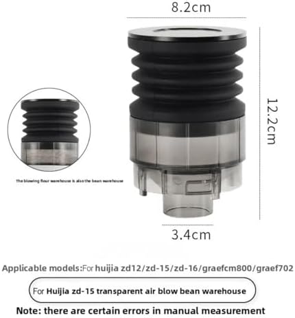 Silicone Coffee-Hopper Bellow with Aluminum Lid for Baratza Sette 270 and BG30 Coffee Grinder,for Efficient Ground Collection and for Re-sidue Removal - Image 2