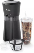 Coffee Tumbler Mr Coffee Iced Coffee Maker with Reusable Tumbler and Coffee Filter Black, 1 Count (Pack of 1) by MrCoffee