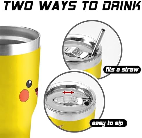 30 Oz Tumbler with Lid and Straw, Travel Coffee Mug Thermal Cups for Hot and Cold Drinks, Exquisite Stainless Steel Insulated Coffee Cup for Woman Girl - Image 4
