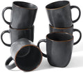 famiware Coffee Mugs Set of 6, Ocean Square 13oz Coffee Cup Set with Handle by Famiware