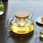 Removable Large Capacity Home Glass teapot Transparent Tea Set Tea Maker with Infuser Fruit Tea Kettle Water Pot Cleanable - Image 3