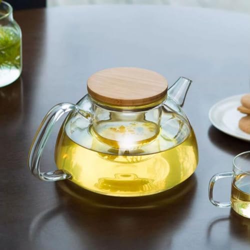 Removable Large Capacity Home Glass teapot Transparent Tea Set Tea Maker with Infuser Fruit Tea Kettle Water Pot Cleanable - Image 3