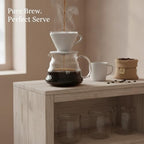 Coffee Server Borosilicate Glass Carafe for Pour Over Brewing and Serving (1 PC) - Image 3