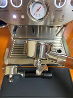 Double Spout Portafilter Compatible with Breville Barista Express Touch Bambino Infuser Duo Espresso Machine - 54mm Espresso Portafilter - Double Shot Filter Basket - Accessories - Wooden - Image 7
