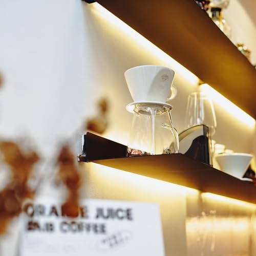 Pour Coffee Dripper Set Manual Drip Coffee-Maker Glass Carafe White Coffee Dripper Coffee Filters 9917-C001-064 - Image 5