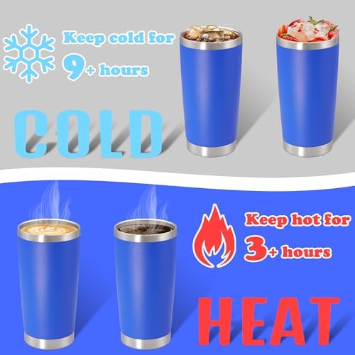 20 oz Tumbler Insulated Tumblers Stainless Steel Coffee Mug,DarkBlue 6PCS - Image 4