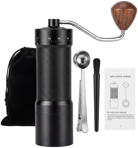Manual Coffee Grinder, 55 Adjustable Levels Burr Coffee Grinders for Home by Faat3+Coi4
