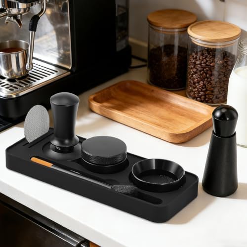 58mm Espresso Accessories Kit with Silicone Tamping Station, 7PCS - Image 3