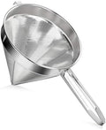 New Star Foodservice 34127 18/8 Stainless Steel China Cap Strainer, 10-Inch, Fine Mesh by NewStarFoodservice