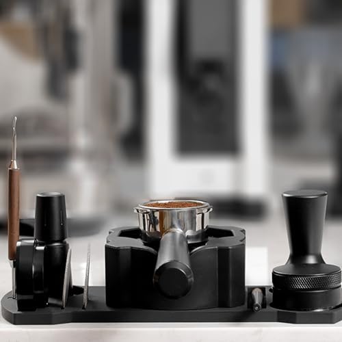 Coffee Tamper Mat Silicone Tamping Station for Espresso 51mm 53mm 58mm with Storage Space for Accessories and Tools - Image 3