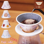 COFIL Fuji Shiki Ceramic Filter with Server and Saucer, Cherry Blossom (Spring) - Image 2