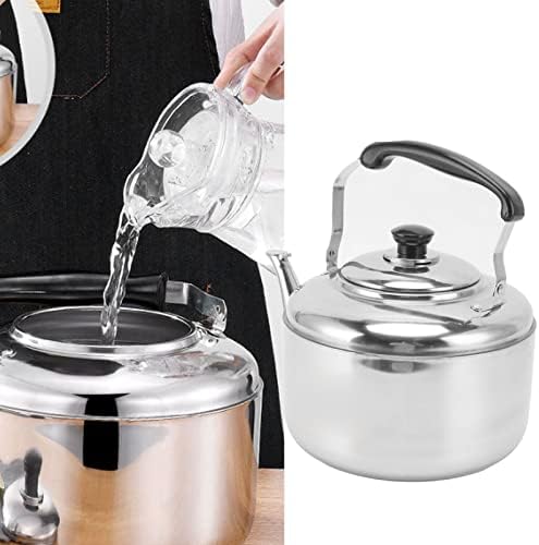 5.5L Large Capacity Tea Pots Anti Rust Stainless Steel, Tea Kettle for Stovetop Gas Cooker Induction Cooker Stainless Steel Kettle Stovetop Whistling Tea Kettle - Image 3