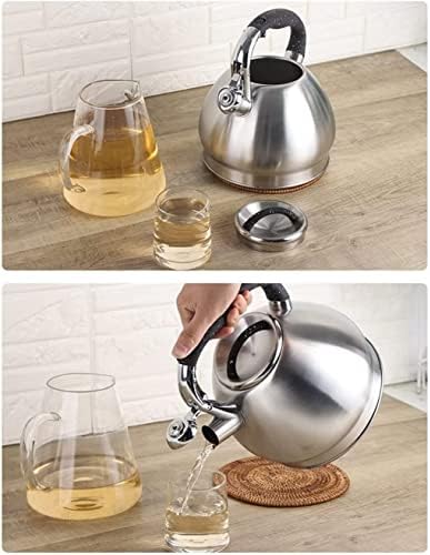 Tea Kettle Stovetop Stainless Steel Whistling Kettle 3.5L Hot Water Boiler Kettle Kitchen Stovetop Tea Kettle Teapot Pour Over Kettle - Image 7