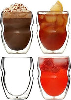 Ozeri Serafino Double Wall Insulated Beverage and Coffee Glasses, 8-Ounce by Ozeri