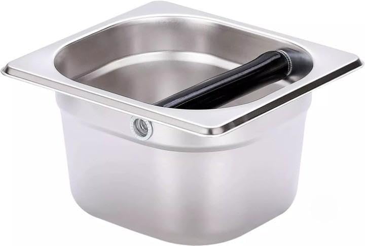 For Coffee Knock Box Stainless Steel Espresso Knock Box Stainless Steel by FOLIAGE